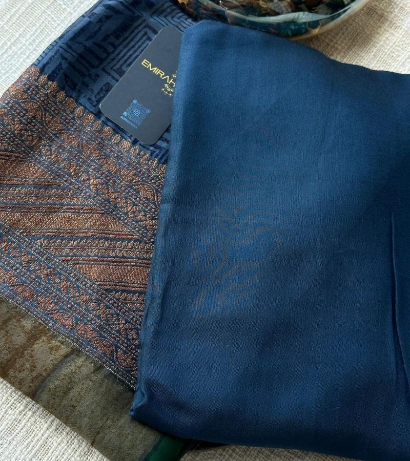  Vibrant Striped Maheshwari Silk Suit with Santoon Bottom - Mixed Colors