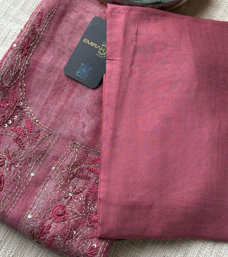 Elegant  Chanderi Suit - Mixed Colors