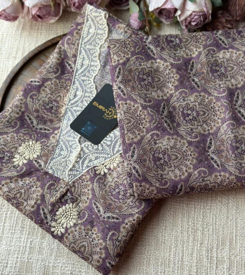 Royal Paisley Semi Linen Suit  - Gold