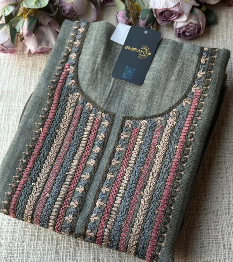 Lustrous Floral Tissue Linen Suit - Jet Black