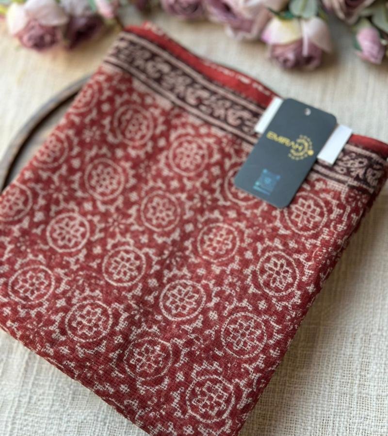 Timeless Printed Kota Doriya Suit - Rose Pink