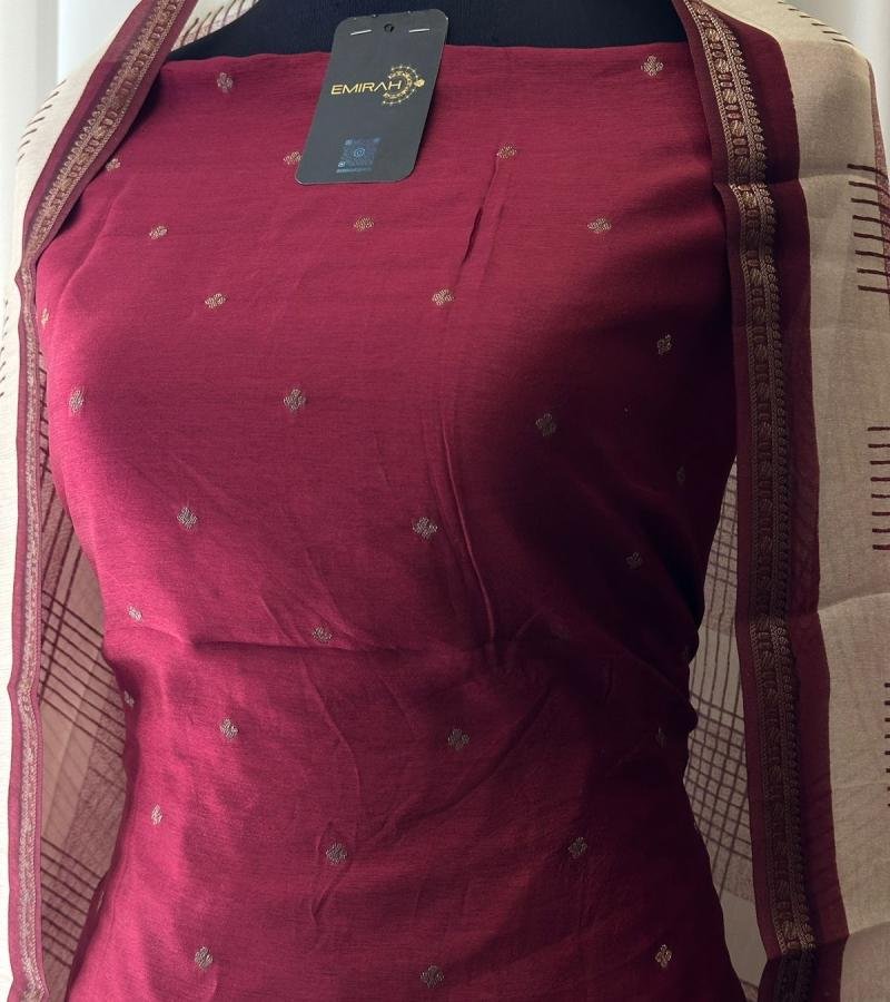 Soft Silk Unstitched Salwar Suit - Mixed Colors