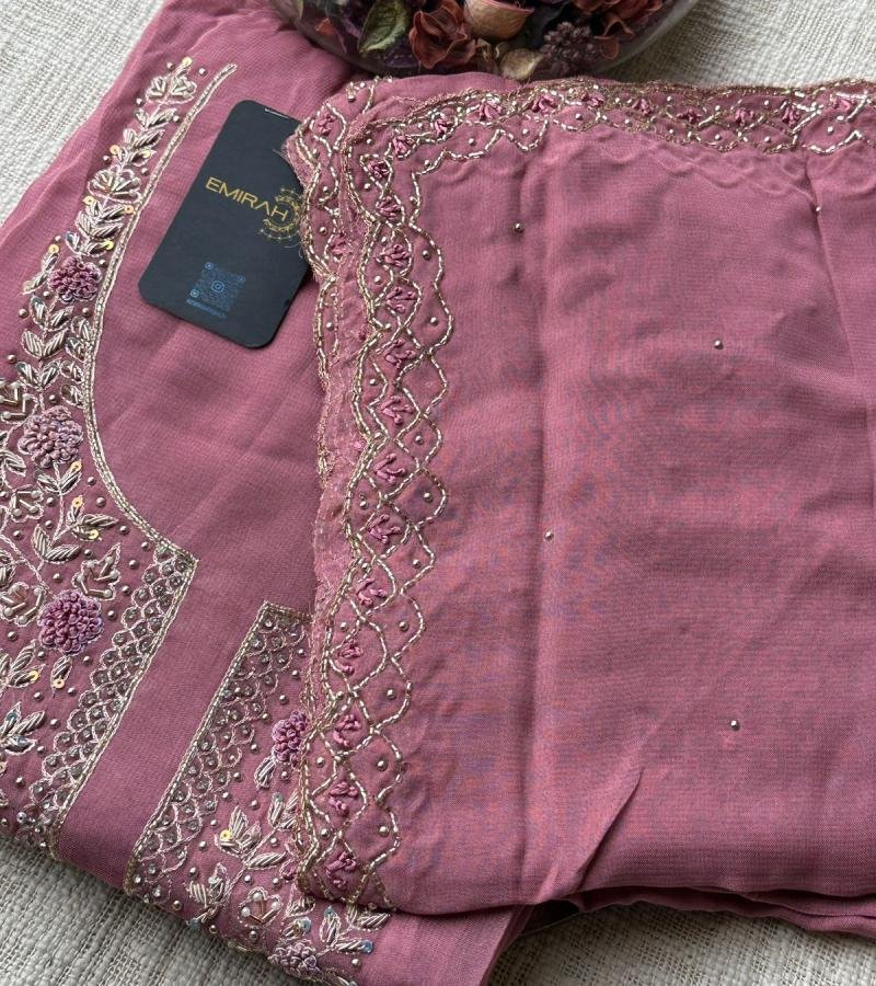 Chinnon Silk Unstitched Suit - Mixed Colors