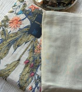 Tissue Linen Suit - Emerald Green