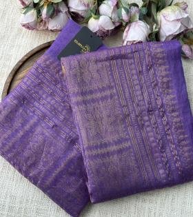 Radiant Handloom Jamdani Suit - Emerald Green