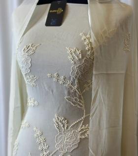 Intricate Embroidered Georgette Suit - Jet Black