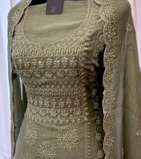 Graceful Mul Chanderi Elegance ✨ - Silver