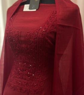 Elegant Mul Chanderi Grace - Jet Black