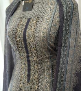  Regal Slate Muslin Silk - Rose Pink