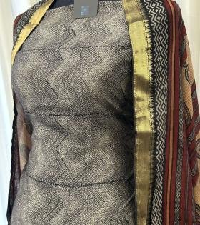 Heritage Maheshwari Elegance - Jet Black