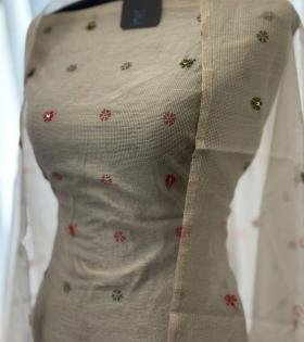 Subtle Bloom Kota Net Suit - Charcoal Grey