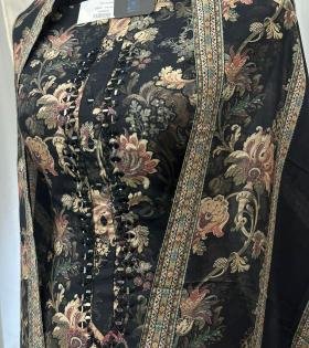 Muslin Silk Suit - Jet Black
