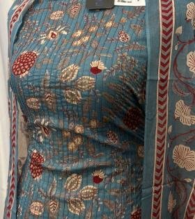 Cotton Suit Set - Royal Blue