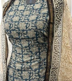 Kota Doriya Suit - Royal Blue