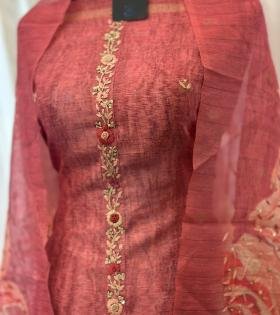  Timeless Kota Chanderi Grace   - Rose Pink
