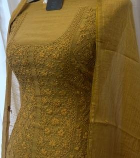 Whispered Elegance Mul Chanderi - Mixed Colors