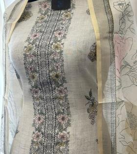 Pastel Petals Semi Linen - Mixed Colors