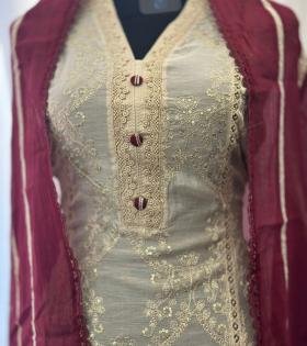 Mul Chanderi Suit - Mixed Colors