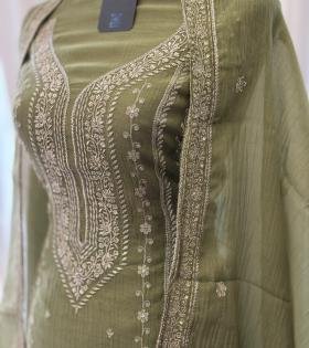 Mul Chanderi Suit - Mixed Colors