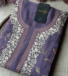 Mul Chanderi Floral Elegance - Mixed Colors