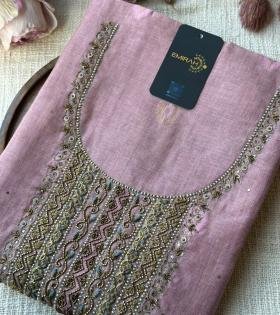 Chanderi with Jamdani Weaving - Mixed Colors