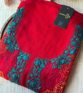 Georgette Embroidered Suit - Mixed Colors