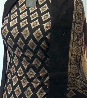 Elegant Cotton Suit - Jet Black