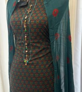  Cotton Floral Printed Salwar Suit - Mixed Colors