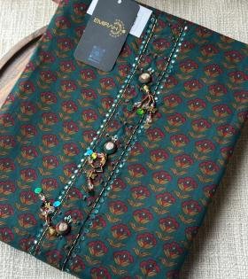  Cotton Floral Printed Salwar Suit - Mixed Colors