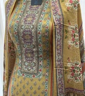 Muslin Silk Salwar Suit  - Mixed Colors