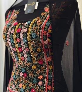 Chiffon Unstitched Salwar Suit - Mixed Colors