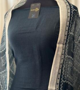 Classic Linen Suit with Printed Dupatta  - Mixed Colors