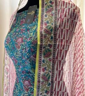 Exquisite Kota Doriya Suit - Mixed Colors