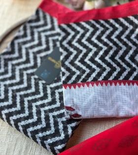 Chic Geometric Kota Doriya Suit - Royal Blue