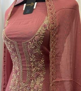 Chinnon Silk Unstitched Suit - Mixed Colors